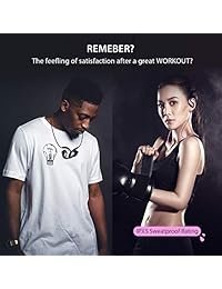 Auriculares inalámbricos VICSEED S1, auriculares Bluetooth 4.1 inalámbricos con micrófono en los oídos, auriculares HiFi estéreo, graves altos, batería de 8 horas, cancelación de ruido, auriculares deportivos para correr, gimnasio y entrenamiento