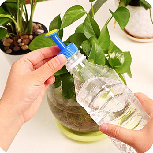 Sdoo Bottle Cap Sprinkler PVC Plastic Watering Little Nozzle Sprinkler Head Watering Vegetables Mist Nozzle (Blue) - Thumbnail 2