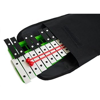 thumbnail interactive-video image 1 of 27-Key Chromatic Glockenspiel Xylophone – Notes Engraved On Metal Keys, Includes 2 Beaters, G To A Range, For Kids & Beginners 1 of 13