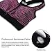 FITIBEST Front Zipper Closure Sports Bra High Impact Exercise Bra Sports Racerback Workout Bras with Removable Pads (XL, Purple)