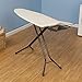 Household Essentials 974406-1 Extra Wide Top 4-Leg Large Board | Natural Cotton Cover and Iron Holder Stand | Bronze, Beige