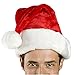 Santa Hat-Christmas Costume Classic Hat for Adult, Red/White