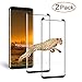 [2-Pack] Galaxy S8 Plus Glass Screen Protector, XKAUDIE Screen Protector [No Bubbles][Anti-Glare][Anti Fingerprint] 3D Curved Tempered Glass Screen Protector for Samsung Galaxy S8 Plus - Black