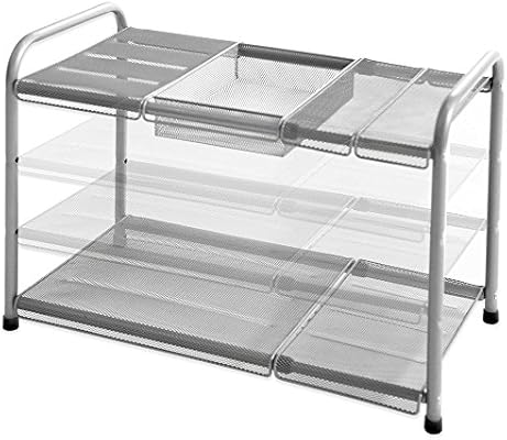 Amazon Com Org 2 Tier Mesh Expandable Under Sink Shelf