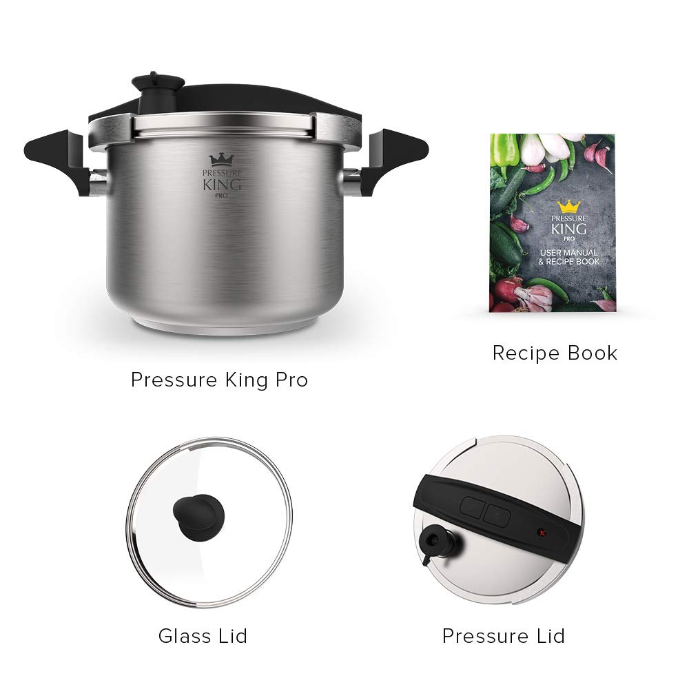 Pressure King Pro Classic Hob Top Pressure Cooker 6L Pot Set by Drew