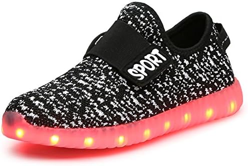 Ouhuang Led Light Up Shoes 11 Colors Flashing Rechargeable Sports Dancing Sneakers for Boys Girls OH28B-33