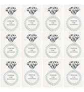 12pcs Bachelorette Party Hair Ties with Diamond Card ,Spiral Cord Hair Coils Bachelorette Party P...