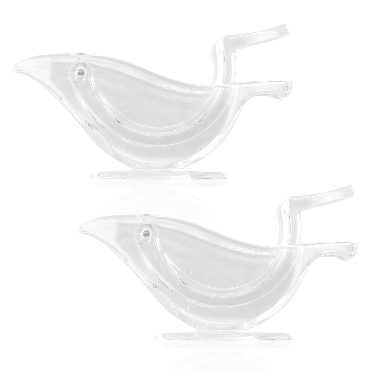 Luckious 2 PCS Bird Shaped Lemon Squeezers - Manual Lemon Juicers with Transparent Acrylic Citrus Juicer, Elegant Bird-Shaped Lemon Slice Squeezer, Multifunctional Fruit Juicer