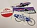 Patagonia Set of 4 Vinyl Sticker Decal Mountain Trout Bike Bicycle Surfing Board