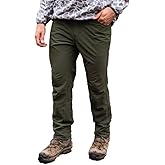 Burlebo Men's Slim Fit Challenger Water Resistant Pants Olive