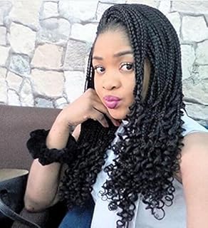 Amazon Com Exvogue Wavy Ends Micro Million Braided Wig For Women