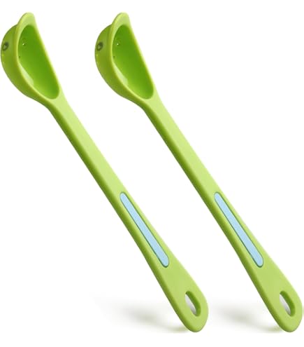 Cuillères à Olives En Inox Qiuerte Lot De 2 - Avec Trou De Drainage Pour Bocaux