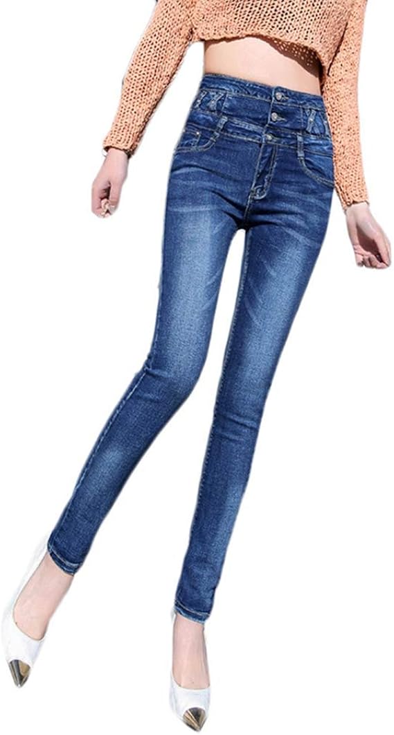 Amazon レディース ジーンズ 美脚 スリムパンツ レギンス レギパン ストレッチ デニム風 スキニー デニムパンツ 無地 ハイウエスト 着痩せ 10分丈 タイト ロングパンツ きれいめ 春夏用 おしゃれ ジーンズ 通販