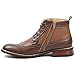 Ferro Aldo MFA-806278 Men's Brown Lace Up Wing Tip Perforated Dress Ankle Boot