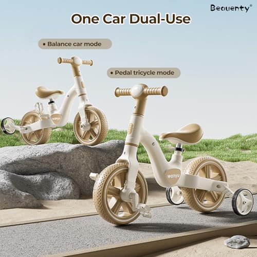 Beauenty Kids Tricycle, Kids Balance Bike, Toddler Tricycle with Footrest for 1-5 Years Old