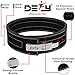 DEFY Power Lifting Belt Lever Buckle Genuine Leather 10MM Gym Training Exercise Belt Black