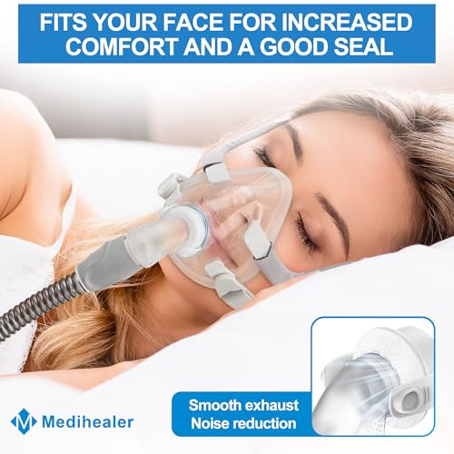 CPAP Full Face Mask, Soft Cushion (Small) Set Compatible with Airfit F20, Secure Seal & Comfortable Fit, Premium Skin-Friendly Silicone, Health Canada Licensed | 113647 | JOY20-C-01