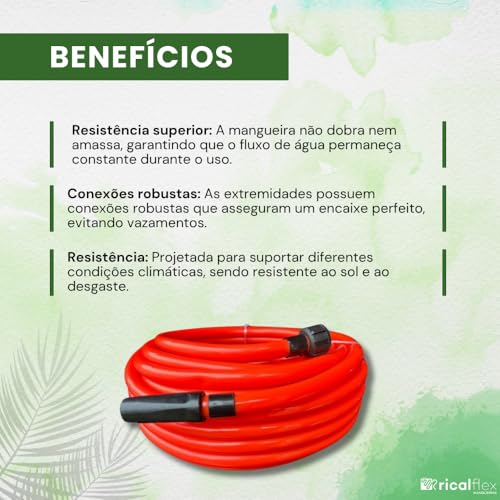 Mangueira de Jardim Premium Silicone 20 Metros 1/2 Polegada - Parade 2mm com Esguicho Regulável