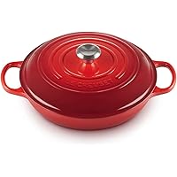 Le Creuset Enameled Cast Iron Signature Braiser, 3.5 qt., Cerise