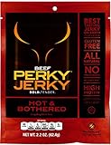 Perky Jerky 100% Grass-Fed Beef Hot & Bothered, 2.2 ounce bag