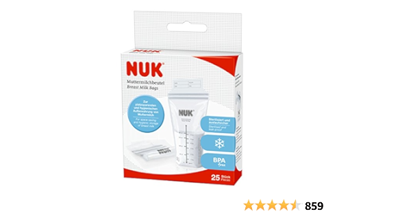 NUK NK10252088 - Pack de 25 bolsas para leche materna ...
