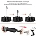 Travel Umbrella, Ace Teah Auto Open Close Folding Umbrella 49.5 Inch with Safe Lock Design and Reflective Strip, waterbreak Teflon Compact Portable Rain Umbrella 10 Ribs, Black