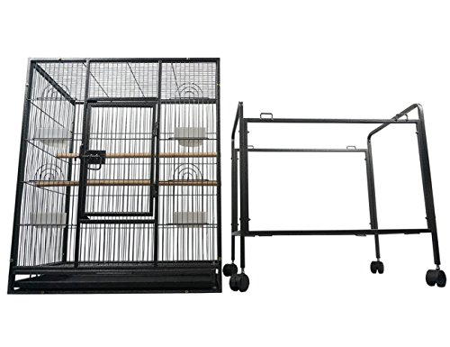 Long Tail Bird Parrot cage Chinchilla Ferret small animals cage W/Stand Overall size 24"x17"x53"(61x43x135cm)