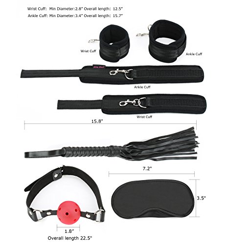 5 Extreme+11+Piece+Restraints+Restraint+Blindfold