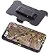 For iphone 6 Case, Kecko® Heavy Duty High Impact Weather Scratch Resistant Full Body Protective Defender Series Tree and Grass Forest Camo Hard Case Cover with Belt Clip Holster and Built-in Screen Protector for Apple iphone 6 4.7 inch (Forest Green)
