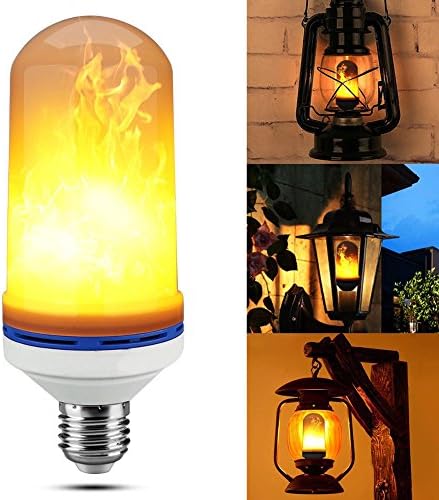 TDL Original LED Flame Effect Flickering Decorative Light Bulb Simulating Fire E26 / E27 Base - Fun Holiday Decoration