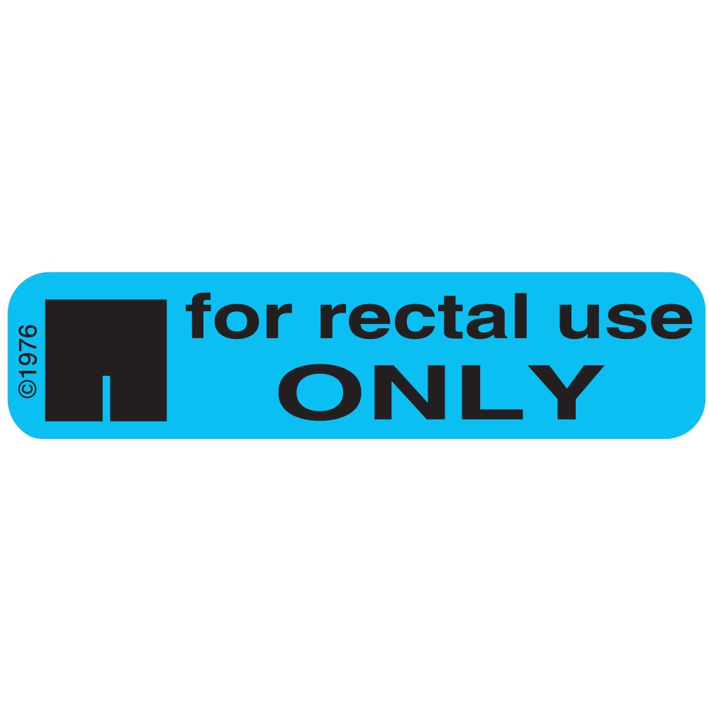 We can use that only in. For rectal use only.