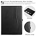 Ztotop Case for iPad Pro 12.9 inch 2017/2015 (Old Model, 1st & 2nd Gen), Premium Leather Folding Stand Folio Cover with Auto Wake/Sleep, Document Card Slots and Multiple Viewing Angles, All Black