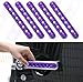 E-cowlboy Door Grab Handle Inserts Cover for Jeep Wrangler JK JKU Sahara Rubicon Unlimited 2007-2018 Front & Rear Exterior Door Handle Decoration Accessories Aluminum 5Pcs/Set (Purple)