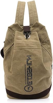 Amazon Youngmax 帆布 大容量 メンズ リュック ビジネスリュック アウトドア 1 3泊旅行出張 バックパック リュックサック キャンバス 4色 カーキ Youngmax メンズ