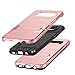 S8 Plus Case, Galaxy S8 Edge Case, AnoKe [Card Slots Wallet Holder] Kickstand Hard Plastic PC TPU Soft Hybrid Shockproof Heavy Duty Protective Cute Case Cover for Samsung S8+ Girl KC1 Rose Gold New