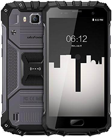 Ulefone Armor 2 IP68 Waterproof Helio P25 Octa Core 5.0 inch 6G RAM 64G ROM Octa Core Cell Phone 4G Fingerprint Mobile Phone (Dark Grey)