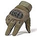JIUSY Army Military Tactical Touchscreen Hard Knuckle Full Finger Gloves for Outdoor Motorcycle Cycling Racing Hunting Hiking Airsoft Paintball Shooting Work Size Large Green