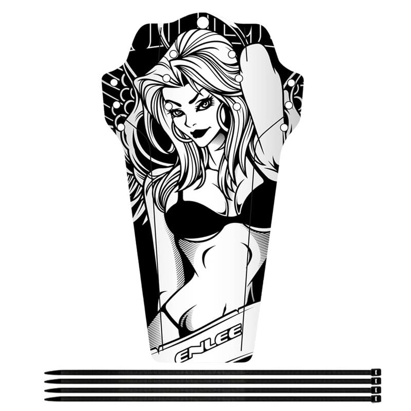 MAGIX-JUICE - Lady Mudguard with Cable Ties for MTB Mudguard/Stylish Bicycle Mudguard & Modern Mountain Bike Mudguard for Any Bike Size