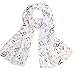 Uget Women's Music Note Print Chiffon Long Scarf Wrap Shawls