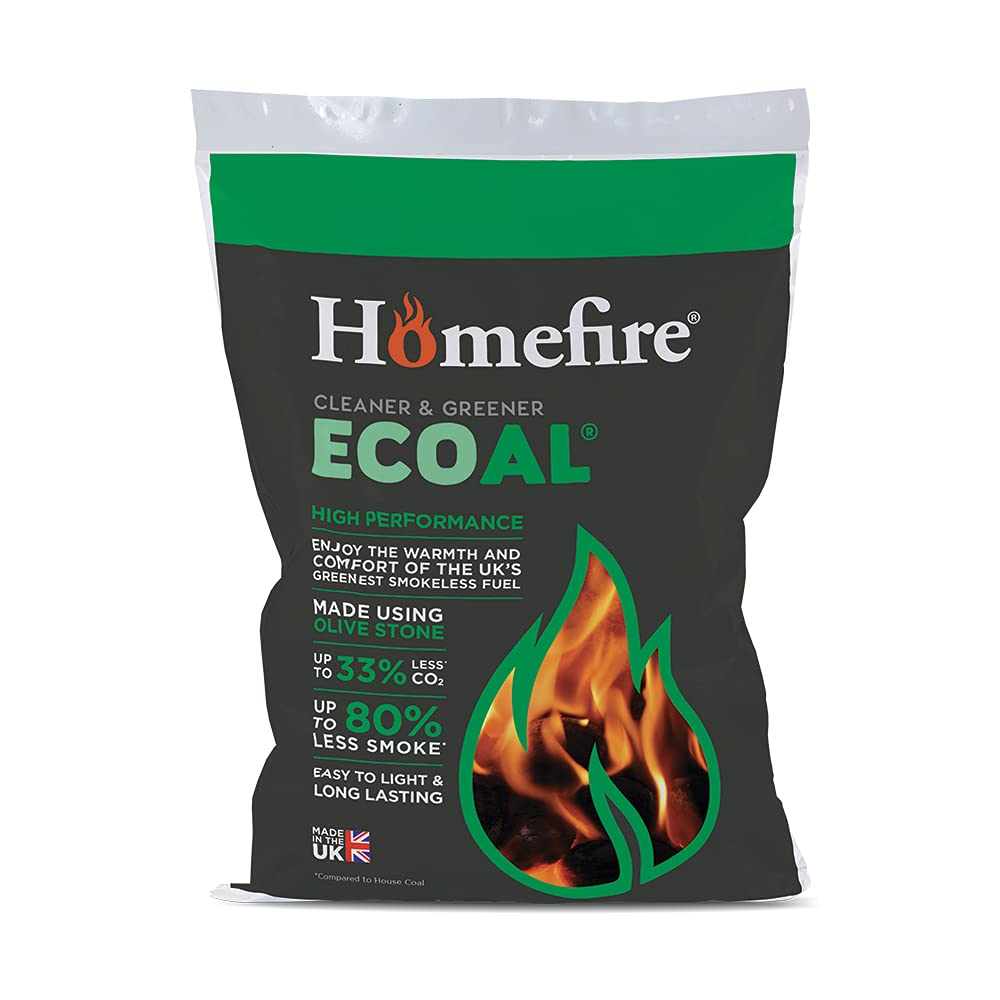 Homefire Ecoal Long Lasting Smokeless Fuel, 20kg, White