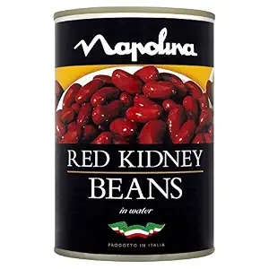 Napolina Red Kidney Beans in Salted Water with Added Sugar (400g) - Pack of 2