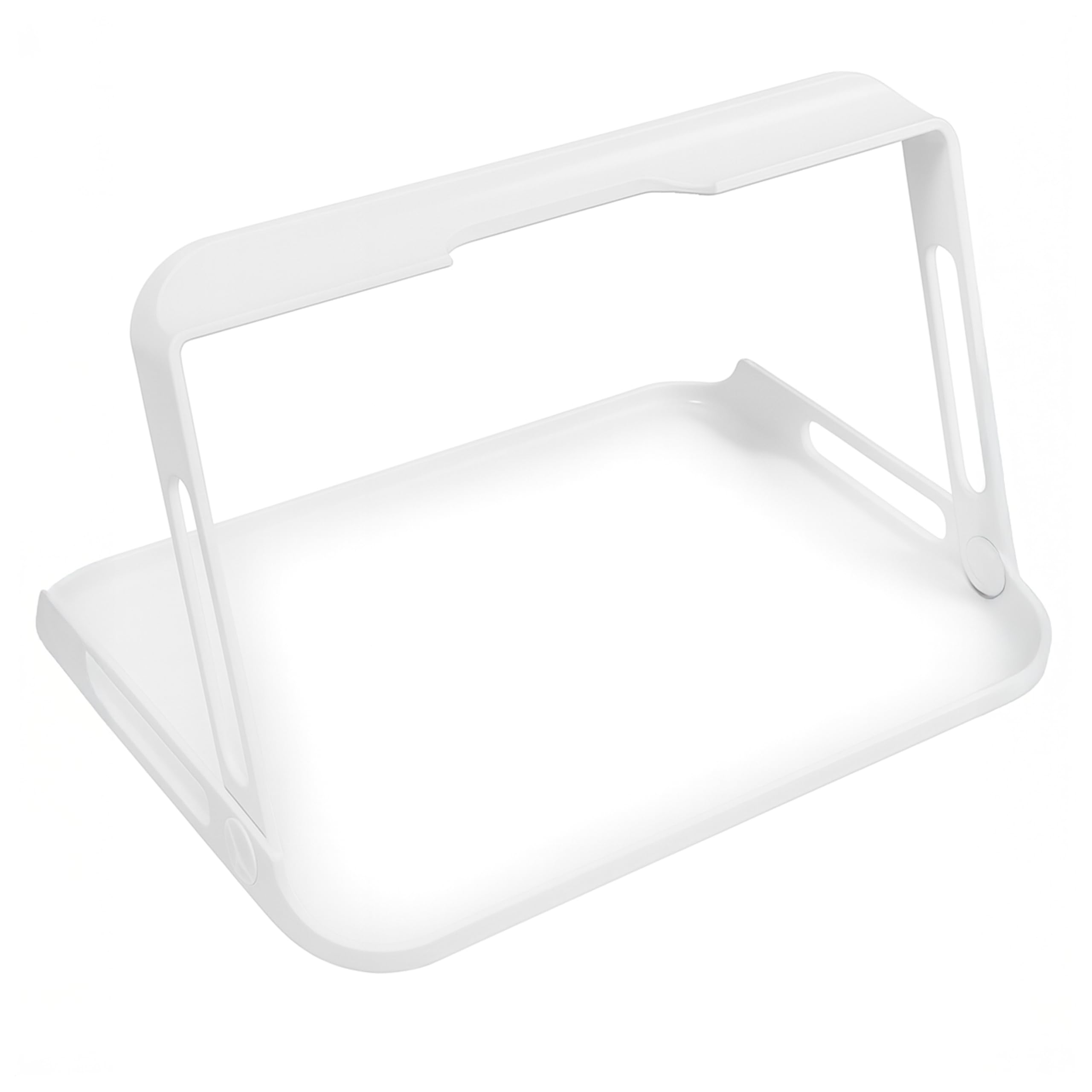 HOMECRAFT Freehand Serving Tray, Lightweight Plastic Tray with Foldaway Handle, One Handed Carrying for Food and Drinks, Stable Tea Tray or Dinner Tray, Ideal for Elderly or Mobility Assistance