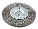 Forney 72740 Wire Wheel Brush, Fine Crimped with 1/4-Inch Hex Shank, 4-Inch-by-.008-Inch primary