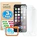 iPhone 6S Screen Protector, TeckNet [3 Pack] [3D Touch Compatible] HD Ultra-Clear Anti-Fingerprint Scratch Proof Tempered Glass Screen Film Protector Guard Cover Shield for Apple iPhone 6 6s