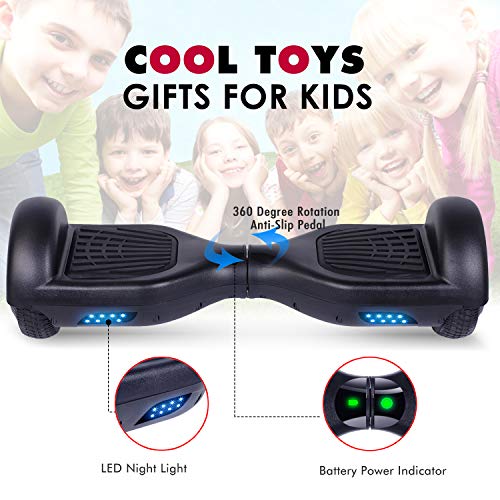 UNISUN Chrome Hoverboard for Kids, 6.5" Self Balancing Hoverboard with