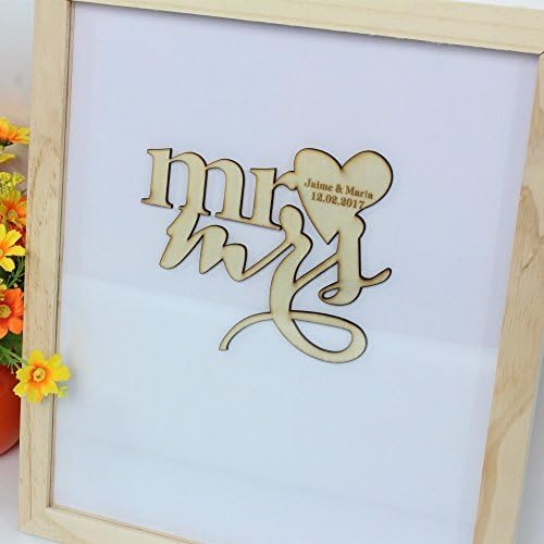 Wedding Guest Book Wooden Hearts Personalized Wedding Guestbook Alternatives Custom Engraved Guest Book Frame Wedding Decoration