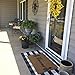 Levinis Buffalo Check Rug 3' x 5' - Retro Farmhouse Lattice Area Rugs - Black and White Checkered Plaid Rug for Front Porch/Kitchen/Bedroom, 35.4
