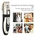 Dog Grooming Clippers Electric Dog Trimmer Shaver Clippers for Thick Coats Rechargeable Low Noise Cordless Puppy Grooming Kit for Large Small Dogs Cats Pet Animals
