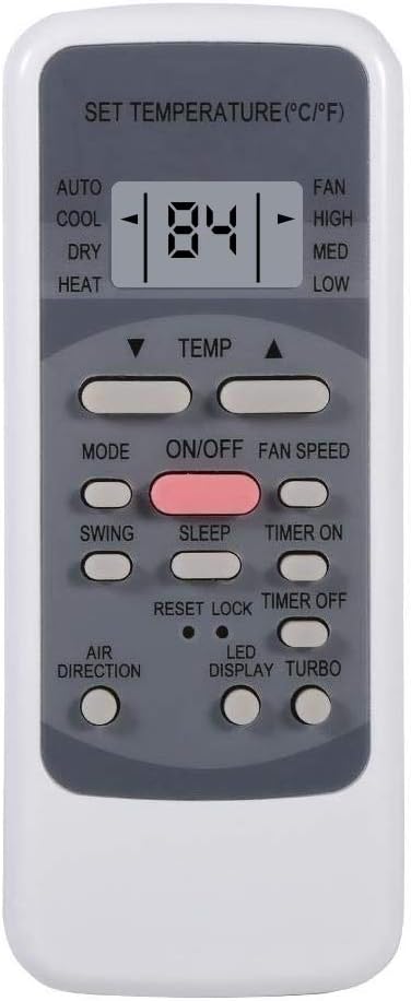 Universal Remote Control For Midea, Goodman, TGM, Miller AC Units – Models UL-R51M/CE, UL-R51M/E, R51I11/BGE – Celsius Only