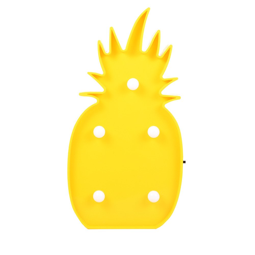 Plastic Lighted Pineapple Marquee Sign Led Baby Night Light Romantic |  Desertcart Seychelles, image size:1001x1001